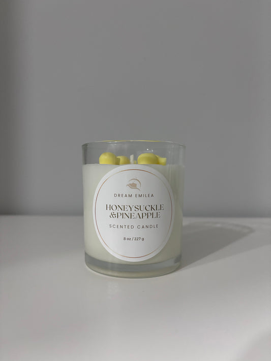 Honeysuckle & pineapple candle